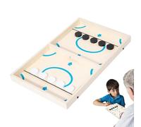 Jeu de Hockey en Bois, Jeux de société Sling,Jouet de Jeu de rondelle de Fronde Rapide en Bois - Jeux de Table gagnants pour fête de Famille, Baby-Foot, pour, Tout-Petits, garçons, Famille