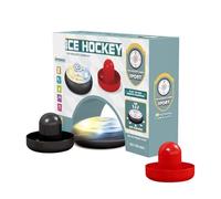 Jeu De Hockey Sur Table | Jeu De Société Électrique Interactif Avec 2 Poussoirs | Set Hockey À Palet Sur Coussin D'Air | pour Amusement Actif à la Maison École Fête Extérieur Intérieur Famille Adultes