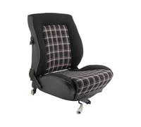 Jeu de housses de sièges blanc/noir pour VW Golf 1 GTI