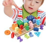 Jeu De Incastres - Jeux De Tri Géométrique Numérique En Bois - Jouets Pour Motricité Fine | Pour La Maternelle Et Élémentaire Fête De Noël Anniversaire En Famille