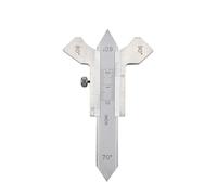 Jeu de jauges d'épaisseur, Jauge de soudage d'inspection soudure Cordon soudure/Congé/Test couronne Règle ulnaire Outil mesure d'angle degré d'épaisseur tuyau