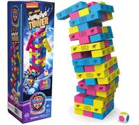 Éditeur Jeux, Paw Patrol, Jumbling Tower sur Le thème Paw Patrol : Le Super Film, Blocs de Bois Multicolore, Jeux pour Enfants et Filles, 4+ Ans