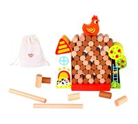 Jeu de Jenga en bois avec poules tombantes TOOKY TOY