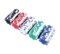 Jeu de jetons de poker - Jeu de puces Texas Hold'em - Tokens de jeu professionnel | Boîte de transport en aluminium, jetons pondérés, organisateur de fournitures de poker classiques pour