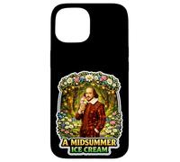 Jeu de Jeu de Mots Amusant Shakespeare de la crème glacée de mi-été Coque pour iPhone 15