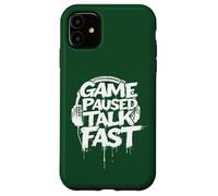 Jeu de jeu Paused Talk Fast Funny Gaming Hommes Garçons Enfants Adolescents Coque pour iPhone 11