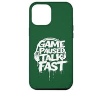 Jeu de jeu Paused Talk Fast Funny Gaming Hommes Garçons Enfants Adolescents Coque pour iPhone 12 Pro Max
