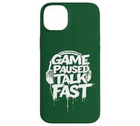 Jeu de jeu Paused Talk Fast Funny Gaming Hommes Garçons Enfants Adolescents Coque pour iPhone 14 Plus