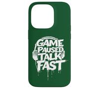 Jeu de jeu Paused Talk Fast Funny Gaming Hommes Garçons Enfants Adolescents Coque pour iPhone 14 Pro