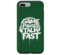 Jeu de jeu Paused Talk Fast Funny Gaming Hommes Garçons Enfants Adolescents Coque pour iPhone 7 Plus/8 Plus