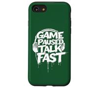 Jeu de jeu Paused Talk Fast Funny Gaming Hommes Garçons Enfants Adolescents Coque pour iPhone SE (2020) / 7 / 8