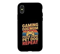 Jeu de Jeu pour Chien et Maman - Répétition rétro Coque pour iPhone X/XS