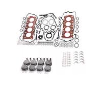 Jeu de joints de moteur complets, Piston avec roulement à bague, Kit adapté 4.8 L M48.01 for Porsche Cayenne Panamera S GTS M484.8L V8 GAS 4806CC