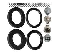 Jeu de joints de rechange Mix, 48 pièces, pour G 1/2" et 3/4" pouces, compatible avec les raccords de robinet Gardena 21 et 26,5 mm, silicone, joint torique avec Ø 16 x 11, 22,3 x 17 mm