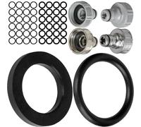 Jeu de joints de rechange Mix Set, 50 pièces, pour pièces de système G 3/4" pouces de jardin, compatible avec les raccords de robinet Gardena 26,5 mm, 15280, 18201, 18241, 2801, 938, caoutchouc, Ø 22