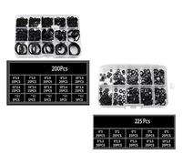 Jeu de joints toriques, bandes de caoutchouc Nitrile, Kit de réparation de joints toriques haute pression, caoutchouc d'étanchéité(425PCS)