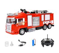 Jeu De Jouets De Camion De Pompier - Auto-échelle Extensible, Mini Moteur Moulé Sous Moulé, Pulvérisation D'eau Avec Un Touche, Effets Sonoriques Et Lumineux | Jeu De Véhicules De Sauvetage De Gra