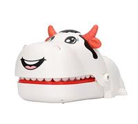 Jeu de Jouets de Dents, Morsure du Petit Doigt de Soulagement de Contrainte Push Type Trick Accessoire pour Le Jeu de Table pour Les Enfants (Vache Blanche)