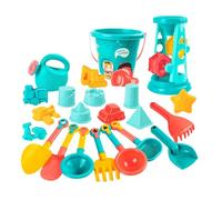 Jeu de jouets de plage : kit de jeu, pelle à modeler automobile | Collection d'activités de plein air d'été de 23 pièces, accessoires de jeux aquatiques de construction en plastique