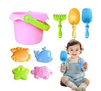 Jeu de jouets de plage - Set complet de jouets d'été - Kit de construction de châteaux avec moules, seau et pelles pour écoles et jardins d' en plein air