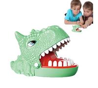 Jeu de jouets de stands de dinosaures, jouet de tour de main de morsure,Jouet de dentiste de morsure de dinosaure difficile - Jeu de morsure Trick Toys, Dinosaure Interaction Pressing Teeth Toy pour