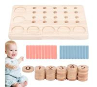 Jeu De Jouets Mathématiques - Jeux Interactifs D'apprentissage En Bois,Matériel D'enseignement Mathématique Pour La Maternelle - Pour Maternelle Maison Salle De Jeux Centre D'Activité