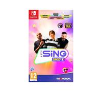 Jeu de karaoké Nintendo Switch Let's Sing 2027 Solus Edition JUST FOR GAMES Multicolore, 35 chansons, guide vocal ajustable, smartphone/microphone, 1 à 4 joueurs