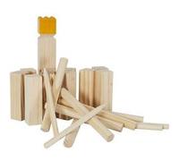 Jeu de Kubb en bois avec règle inclus - - ALTOBUY Marron