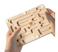 Jeu de Labyrinthe en Bois | Jouet en Bois À Billes Casse-Tête - Plateau d'Activité de Labyrinthe - pour Et Adultes Défi Logique Activité Concentration Jeu De Voyage
