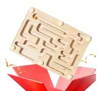 Jeu de Labyrinthe en Bois | Jouet en Bois À Billes Casse-Tête,Plateau d'Activité de Labyrinthe | pour Et Adultes Casse-Tête Logique Concentration Voyage