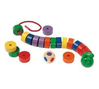 Selecta Spielzeug jeu de laçage Caterpillar junior bois 20 pièces Multicolore G