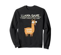 Jeu de Lamas Don't Look at The Lama Funny Lama Sweatshirt