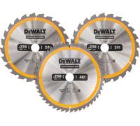 DeWalt Jeu de lames de scie circulaire DeWalt 3 pièces fixes DT1963-QZ Quantité:1
