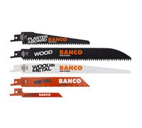 Jeu de lames de scies sabres pour plâtre, bois et métal (10 pcs) - BAHCO 3940-MIX-SET-10P