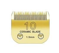 Jeu De Lames En Céramique Détachables For Tondeuse For Chien, 7FC/5FC/4FC/10/30/40, Compatible Avec Andis, Compatible Avec Wahl, Tondeuses De La Série KM10(10 1pcs)