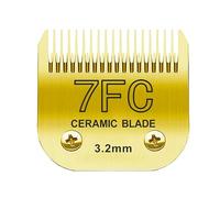 Jeu De Lames En Céramique Détachables For Tondeuse For Chien, 7FC/5FC/4FC/10/30/40, Compatible Avec Andis, Compatible Avec Wahl, Tondeuses De La Série KM10(7FC 10)