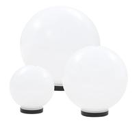 vidaXL 3x Lampe Boule à LED Sphérique Chemin Éclairage Lampe de Jardin