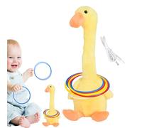 Jeu de lancement d'anneaux - Tissu 32 x 16 x 10 cm | Jouet de canard électronique | Jouet interactif rechargeable | Jeu de fête | Amusant d'activités pour