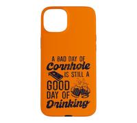 Jeu de Lancer Amusant de bière Cornhole Drinking A Bad Day of Cornhole Coque pour iPhone 15 Plus