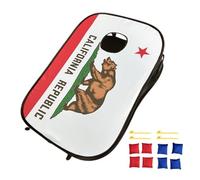 Jeu De Lancer Cornhole - Pouf Portable, Planche À Lancer, Ensemble De 8 Sacs, Jouet D'extérieur | Jeu De Plage sur Pelouse D'arrière-Cour pour, Réunion De Famille, Camping Pique-Nique, A