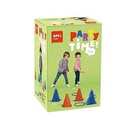 APLI – Jeu de lancer d'anneaux – Kids 19563 – 6 cônes & 10 anneaux – Idéal fêtes et plein air
