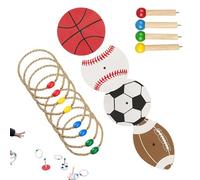 Jeu De Lancer D'anneaux Extérieur | Jeu D'extérieur Pour Jardin,Matériel Sportif D'anneaux Avec Corde Pour Pratique Vitesse Agilité Usage Intérieur Extérieur Pelouse Camping Événements Activités Extér