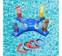Jeu de lancer d'eau gonflable pour piscine, différentes variantes : panier de basket-ball, cactus à lancer d'anneaux, planche à lancer à points de croix, jouet aquatique pour enfants, pompe à air