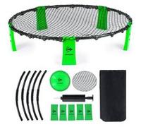 Dunlop Spyderball Set 90 x 20 cm - Spikeball Set Avec Roundnet, Cadre, Pieds, Ba