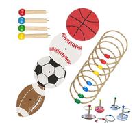 Jeu de Lancer,Jouets De Jardin - Anneau de Corde Jouet pour la Pratique de la Vitesse et de l'Agilité pour Les Adultes en Activités Extérieures Camping Fête Jardin et Intérieur