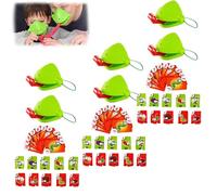 Jeu de Langue de Grenouille, Jeu de Grenouille de Paysage, Jeu de lézards léchants, Masque de Grenouille avec Langue soufflée, Jeu de Langue de lézard, Cadeaux de Jeu de fête multijoueur(6 Sets)