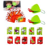 Jeu de Langue de Grenouille, Jeu de Grenouille de Paysage, Jeu de lézards léchants, Masque de Grenouille avec Langue soufflée, Jeu de Langue de lézard, Cadeaux de Jeu de fête multijoueur(2 Sets)