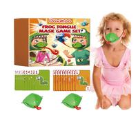 Jeu de Langue, Jeux Amusants | Jouet de Langue de Carte de Couverture de Visage de Grenouille,Jouet de Farce Gourmand, Jeu de Combat interactif Parent-Enfant, drôle Qui Sort des Jouets de greno