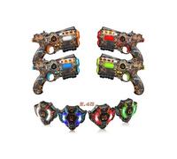 Jeu de Laser Tag Rechargeable VATOS - 4 Pistolets et 4 Gilets Connectés, Synchronisation 2,4GHz, LED, 4 Modes de Tir, Multijoueur Extensible, Dès 6 Ans