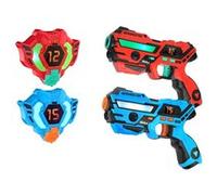 Jeu de Laser Tag Rechargeable VATOS - Set 2 Joueurs avec Fusils et Gilets, Synchronisation Temps Réel, 4 Modes de Tir, Sécurisé, Dès 6 Ans